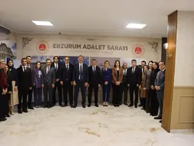 HSK heyeti Erzurum Adliyesi’ni ziyaret etti
