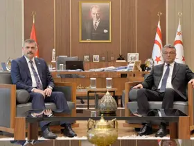 İçişleri Bakanı Çiftçi, KKTC Cumhurbaşkanı Erhürman ile görüştü

