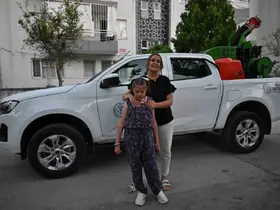İlaçlama aracına uzanan hayal gerçek oldu
