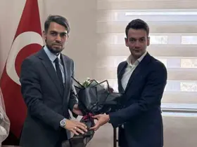 İlçe Müftüsü Aksoy, Kaymakam Aytürk’ü ziyaret etti
