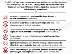 İletişim Başkanlığı’ndan YKS öncesi milli maçı uyarısı
