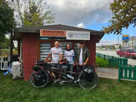 İngiliz çift tandem bisikletle Avrupa turunda Beyşehir’e uğradı