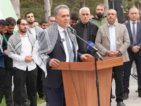 İnönü Üniversitesinde Filistin’e destek için tek yürek oldular
