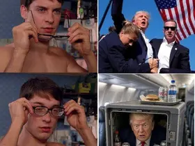 İran Trump’ın ikram aracıyla gizlice uçak değiştirmesini tiye aldı