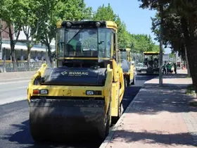 İstanbul Yolu’nda hummalı asfalt çalışması
