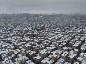 İstanbul’dan kar manzaraları havadan görüntülendi
