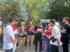 Jandarmadan 213 öğrenciye bilgilendirme faaliyeti
