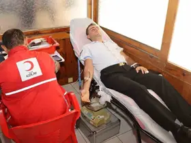 Jandarmadan kan bağışına destek
