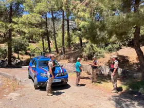 Jandarmadan orman yangınlarına karşı dron destekli devriye
