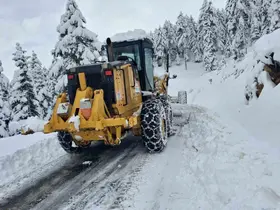 Kahramanmaraş ilçelerinde kar temizliği
