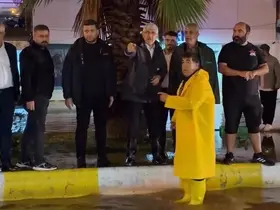 Kahta’da şiddetli sağanak hayatı olumsuz etkiledi
