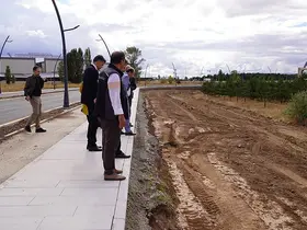 Kampüs yerleşkesindeki çalışmalar Rektör Çakmak tarafından incelendi
