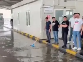 Kapıkule’de yollar göle döndü, tarlalar zarar gördü
