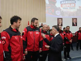 Karabük’te arama kurtarma ekipleri akreditasyon belgelerini aldı

