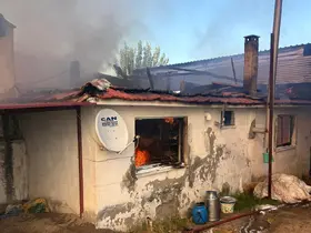 Karacasu’daki ev yangını söndürüldü
