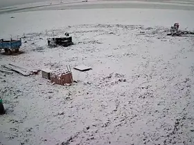 Karapınar’da nisan ayında kar yağışı
