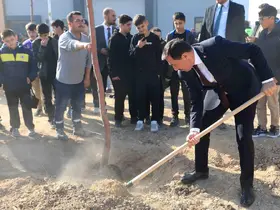 Karatay'da 10 bin 400 metrekarelik alanda fidan dikildi