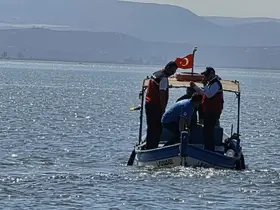Karina Dalyanı’nda su ürünleri denetimi yapıldı
