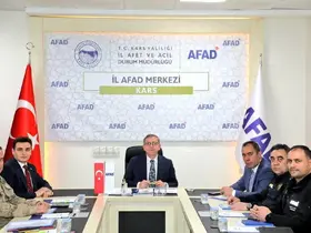 Kars’ta afetlere karşı hazırlık masaya yatırıldı
