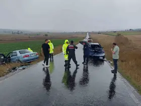 Kastamonu’da iki otomobil çarpıştı: 2 yaralı
