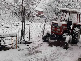 Kavak’ta kar yağışı

