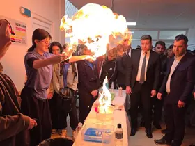 Kaymakam Algın öğrencilerin bilimsel etkinliğine katıldı
