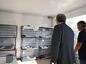 Kaymakam Helvacı’dan hayvan bakımevinde yerinde inceleme
