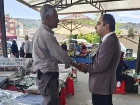 Kaymakam Uçar halk pazarı esnafı ile bir araya geldi
