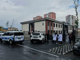 Kayseri’de okul önünde hareketli dakikalar
