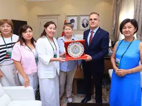 Kazakistanlı eğitimcilerden Muğla Valisi Akbıyık’a ziyaret
