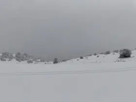 Keltepe Kayak Merkezi’nde kar yağışı etkili oldu
