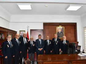 Kıbrıs Gazilerinden Kaymakam Köksal’a Ziyaret
