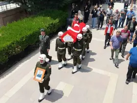 Kıbrıs Gazisi askeri törenle son yolculuğuna uğurlandı
