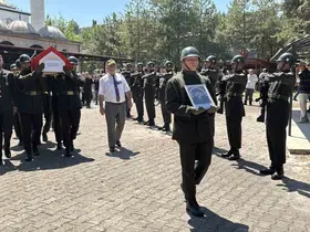 Kıbrıs gazisi askeri törenle uğurlandı
