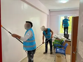 Kilis’te denetimli serbestlik yükümlüleri okulları yeni döneme hazırladı
