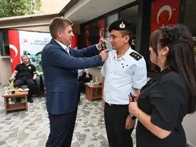 Kırıkkale’de jandarma personeline rütbe terfi töreni
