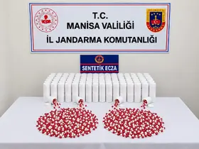 Kırsala gizlediği 12 bin 450 sentetik hapla yakalandı
