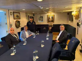 KKTC Cumhurbaşkanı Erhürman, TCG Işın’da arama çalışmalarını takip etti
