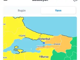 Kocaeli için kuvvetli ve şiddetli sağanak uyarısı
