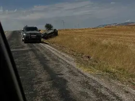 Kontrolden çıkan otomobil takla attı
