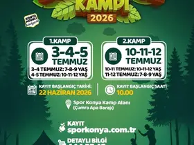 Konya baba-oğul kampında 2026 kayıt başvurusu heyecanı