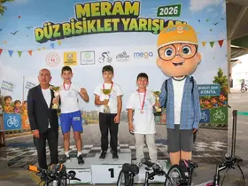 Konya’da bisiklet heyecanı sona erdi! Şampiyonlar ödüllerini aldı