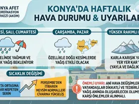 Konya’da hava daha da sertleşiyor! AKOM’dan yeni uyarı geldi