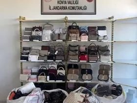 Konya’da 750 bin TL’lik kaçak çanta operasyonu!