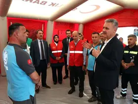 Konya’da 7,6'lık deprem senaryosuyla hastane tahliye tatbikatı yapıldı