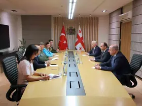 Korgeneral Kadıoğlu, Gürcistan İçişleri Bakanı Geladze ile görüştü
