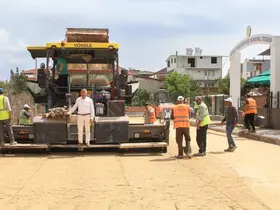 Köşk’te altyapısı tamamlanan yollarda asfalt öncesi çalışma başladı
