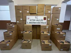 Köşk’te durdurulan araçtan 630 bin kaçak makaron çıktı
