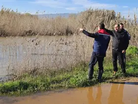 Köşk’te su altında kalan ve zarar gören ekili tarım alanları tespit edildi
