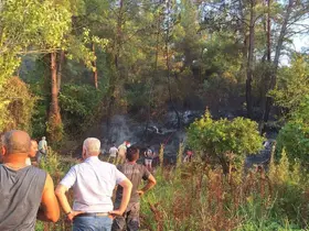 Köyceğiz’de ormanlık alana sıçrayan yangın kısa sürede söndürüldü
